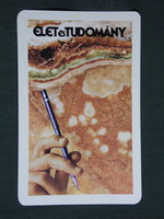 Kártyanaptár,Élet és Tudomány folyóirat,újság,magazin, 1985,  (8)