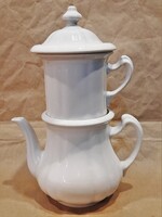 Antik cseh Thun "Karlsbadi kanna" porcelán kávéfőző