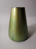 Zsolnay eosin labrador pattern vase - old mark