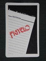 Kártyanaptár,Figyelő hetilap,újság,magazin, grafikai, 1985,  (8)