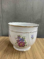 Hollóházi hajnalka mintás porcelán kaspó