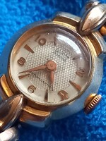 TOURIST 15 Köves Svájci Arany Double Szép állapotú Mechanikus Női Karóra FIXOFLEX szíj