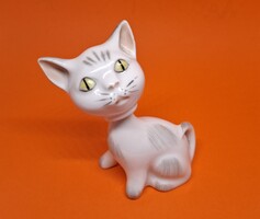 Aquincum bólogató cica porcelán