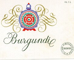 Boros címke: Burgundi, Budafok.