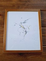Bodnár Imre: Hétköznapok apró lángjai, Reinkarnációm, linóleummetszet (?), 18 x 18 cm