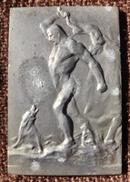 Toldi örökös vándordíj 1944. Plakett. 64x42mm