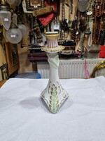 Hollóházi porcelán gyertyatartó