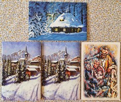Képeslap csomag művészeti üdvözlőlap festmény postatiszta Jansz Ploier Toledo
