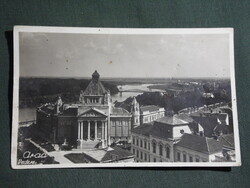 Képeslap,Románia,Arad,Vedere,Kultúrpalota látkép,városi részlet,1938-