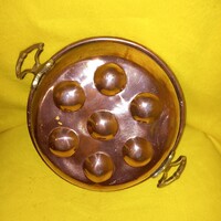 Sütőforma, Réz, Tarkedli, német, cukrász kellék.