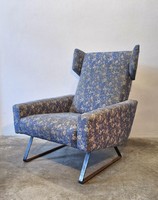 Retró, vintage dönthető szárnyas fotel