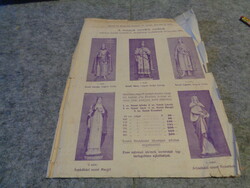 A magyar szentek szobrai , régi katalógusból