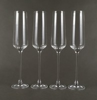 1T975 Elegant Perfect Condition Champagne Glass Set 4 Pieces 26 cm