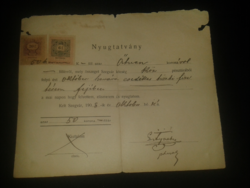 1903. nyugtatvány 50 koronáról
