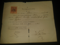 1903. Nyugtatvány 50 koronáról