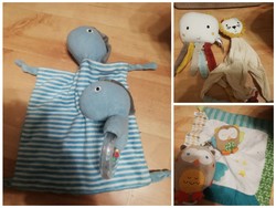 Szundikendő játékokkal 262. (Dinó, Oroszlán, Bagoly) - Nappy with toy. 262. (Dinosaur, Lion, Owl))