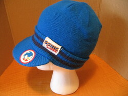 Sonic, a sündisznó-SEGA, eredeti márkás,  kék sapka 4-8 évesnek