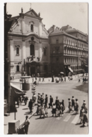 Budapest Ferencesek tere / Felszebadulás tér - képeslap az 1960-as évekből