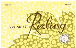 Boros címke: Szemelt rizling, Eger.