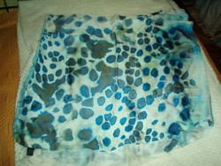 Vintage valódi silk  batikolt nagykendő