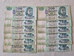 200 Forintos bankjegyek