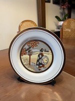 Japán porcelán dísztányér 16.5 cm