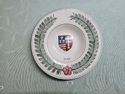 T1940 Habán Tata falitányér TK museion 32 cm