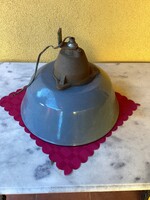 Szarvasi zománcozott retro ipari mennyezeti lámpa 36 cm.