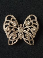 Swarovski pillangó bross, kitűző, eredeti, új, hibátlan