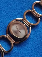 ESPRIT QUARTZ Aranyozott Elegáns kvarc női karóra . Működik!!!.