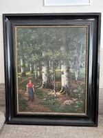 Lajos Németh, Forest Scene, 1915