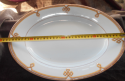 Antik  Elbogen pecsenyés tál-vastag súlyos porcelán 36 cm X 26 cm