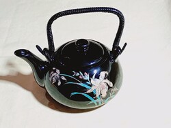 Kerámia kinai teáskanna tea kiöntő kanna 12,5x10cm