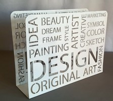 Modern fém design újságtartó ALKUDHATÓ