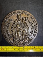 IX. Nemzetközi Agrárökonómiai Tudományos Napok Gyöngyös 2004 bronz plakett 7,6 cm