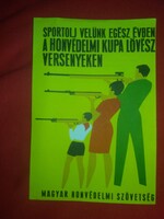 Régi MHSZ miniplakát szórólap ,lövészverseny felhívás kiváló állapotban