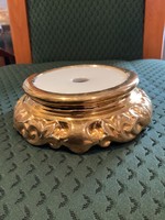 Zsolnay porcelán lámpa alj 1930-ból öttemplomos hárompajzsos jelzéssel