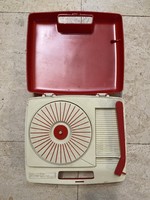 Sears electronics műanyag táska lemezjátszó retro