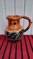 Népi, feliratos korsó, kancsó