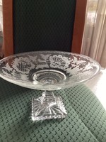 Fantasztikus talpas Egermann kristály antik kínáló