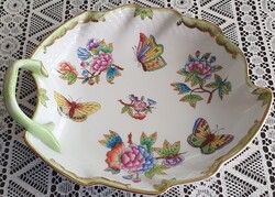 Herendi Viktória mintás leveles tál