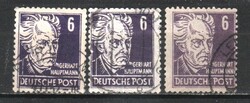 Szovjet Zóna 0053 (Állgemenie kiadás) 218 a,b,c,   47,00 Euró
