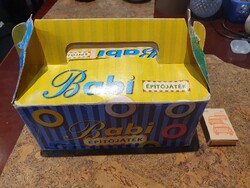 Retro baby építőjáték társasjáték hiánytalan dobozában