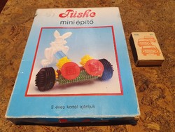 Retro tüske építőjáték társasjáték hiánytalan dobozában