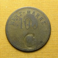 Werth-Marke "100" beütéssel