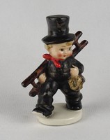 1T998 Antik Hummel kéményseprő kisfiú figura 12.5 cm