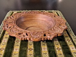 Wooden decorative plate 22 cm