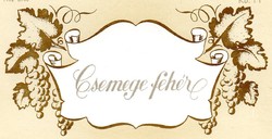 Boros címke: Szeged Csemege fehér. 1 l.