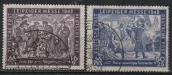 Szovjet Zóna 0036 (Állgemenie kiadás)  Mi 198-199    1,50 Euró
