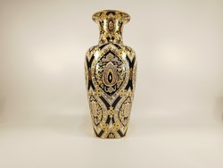 ZSOLNAY PORCELÁN PERZSA MINTÁS NAGY VÁZA  41 CM, HIBÁTLAN (R008)